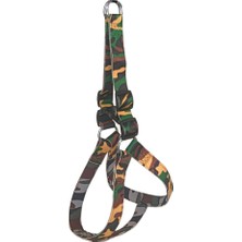 Elivora Köpek Göğüs Tasma Seti Dokuma 3 Cm*70-90 cm Kamuflaj