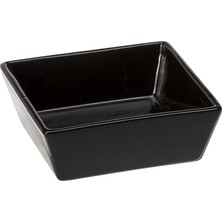 Ferplast Altair 14 Seramik Kedi ve Köpek Mama Kabı, 14 x 14 x 5 Cm, 0,5 L, Siyah