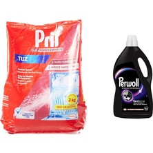 1001 Duo Power Experts Kirece Karşı Etkili Bulaşık Makinesi Tuzu (1 x 2000 G) + Perwoll Siyahlar Içi