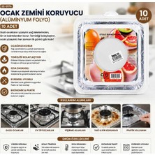 1001 Ibico Ocak Zemini Koruyucu Alüminyum Folyo 20.5 cm 10 Adet
