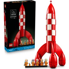 Ideas Tintin Ay Roketi 21367 | Yetişkinler Için 5 Minifigür Içeren Dekoratif Model Yapım Seti,