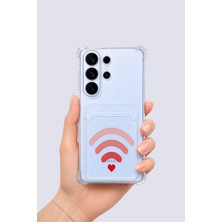 Samsung Galaxy S26 Ultra Kartlıklı Aşk Sinyali Desenli Kılıf Nemere