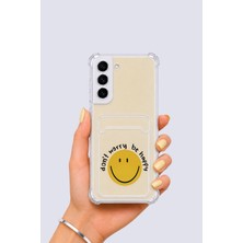 Samsung Galaxy S22 Kartlıklı Gülücük Desenli Kılıf Nemere