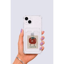iPhone 14 Kartlıklı Tomato Desenli Kılıf Nemere