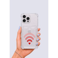 iPhone 14 Pro Max Kartlıklı Aşk Sinyali Desenli Kılıf Nemere