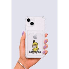 iPhone 15 Kartlıklı Boş Yapma Desenli Kılıf Nemere