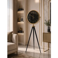 Nurton Gold Elite Aynalı Tripod 150 x 45 cm Ayaklı Saat