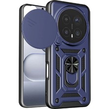 Nanospace Honor Magic 8 Pro Uyumlu Kılıf Kamera Korumalı Sürgülü Vega Yüzüklü Standlı Kılıf