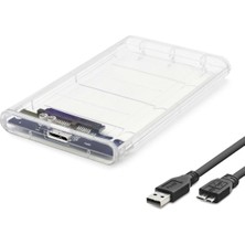 Skygo HDD Kutu Usb3.0 Plastik Sata 2.5" Transparent HDX1760