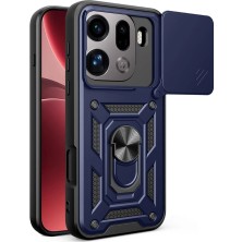 Nanospace Oppo Find X9 Pro Uyumlu Kılıf Kamera Korumalı Sürgülü Vega Yüzüklü Standlı Kılıf