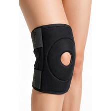 Menisküs Için Dizlik Patella Ligament Destekli Dizlik Ayarlanabilir Koruyucu Diz Korsesi Siyah