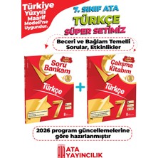 Ata Yayıncılık 7. Sınıf Türkçe Süper Set Soru Bankam + Çalışma Kitabım Yeni