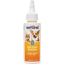 Veturel Kedi Kulak Temizleme Solüsyonu Kir Enfeksiyon Kaşıntı Köpek Kulak Uyuzu Koku Önleyici Bakım