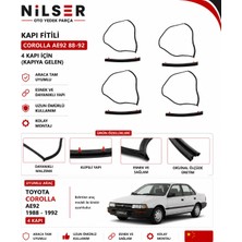 Ns Nilser Auto Parts Toyota Corolla AE92 Kapı Fitil Takım Kapıya Gelen 1988-1992