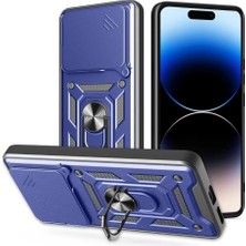 Nanospace Oppo Reno 16 Pro Uyumlu Kılıf Kamera Korumalı Sürgülü Vega Yüzüklü Standlı Kılıf