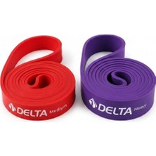 Delta 25-35 kg 2 Adet Direnç Bandı Barfiks Kas Güç Geliştirme Pilates Cross Training Power Band Seti