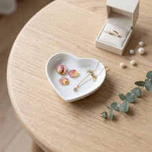 GÜRAL PORSELEN Kalp 8 cm Çok Amaçlı Çerez,Çikolata,Sos Tabağı