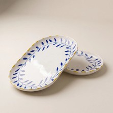 Güral Porselen Bilbao Limon 2li 25X15 cm Kayık Tabak Seti 63292