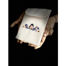 Ggart Handmade Meadov Nakış Işlemeli Keten Telefon Çantası, Telefon Kılıfı Artv3