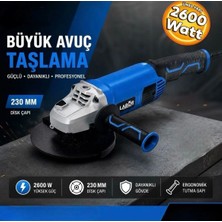 Labor Tools LBR66606 Büyük Taşlama 2600 Watt Taşlama Spiral Elektrikli 230 mm Disk Çapı Taşlama
