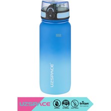Uzspace 650ML Yeni Çift Renkli Sızdırmaz Bpa Içermez Kilitlenebilir Sızdırmaz Kapaklı El Askılı Motivasyonel Tritan Su Matarası Bpa Yok Koku Yok