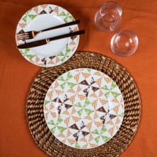 GÜRAL PORSELEN Eda 7 Parça Bone Pasta Takımı 6122