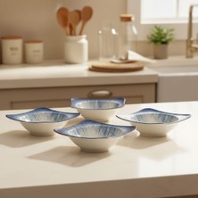 GÜRAL PORSELEN Spinoza 6 Parça 15x15 Cm Bone Kase Takımı - 845
