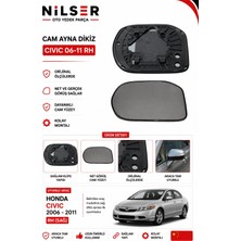 Ns Nilser Auto Parts Honda Civic Dikiz Ayna Cam Sağ Dış 2006-2011