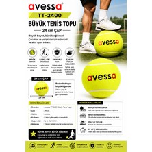 Avessa TT-2400 Büyük Tenis Topu – 24 cm Çap - Ayakla Oynamaya Uygun - Dayanıklı Yapı