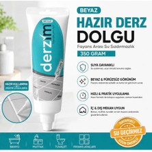 Derzim DRZB350 Fayans Arası Hazır Derz Dolgusu Derz Dolgu Beyaz 350 Gram