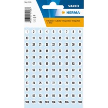 Herma Vario Rakam Etiket 1-540 8mm Siyah-Beyaz 4128