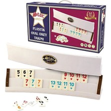 Star Oyuncak Star Plastik Oval Okey Takımı Açık Renk 1011089