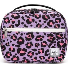 Herschel Pop Quiz Termal Yemek ve Beslenme Çantası Lila-Pembe Leopar