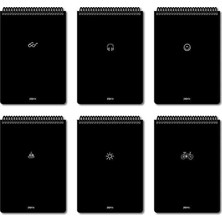 Colornote Papirüs Mini 16X23 Spiralli Sert Kapak 80 Yaprak Çizgili Defter KMB161