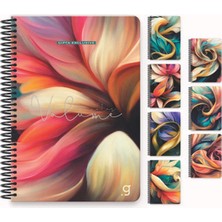 Gıpta Volume Spiralli Sert Kapak 22X26 100 Yaprak Çizgili Defter 7022