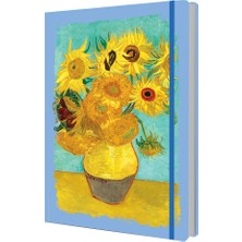 Deffter A5 Lastikli Defter Sun Flowers
