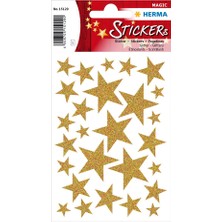 Herma Magic Sticker Glittery Altın Yıldız 15129