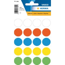 Herma Vario Yuvarlak Etiket 19MM Karışık Renkli  1881