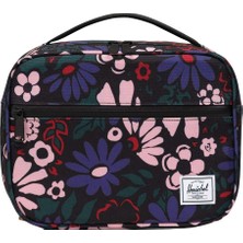 Herschel Pop Quiz Termal Yemek ve Beslenme Çantası Çiçekli Bloom Siyah