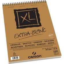 Canson Spp Canxl Ekstra Beyaz Eskiz Çizim Defteri 120S A4 90G