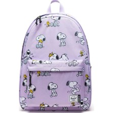 Herschel Peanuts Classic Xl Sırt Çantası 16" Laptop Uyumlu Snoopy And Woodstock Pastel Lila