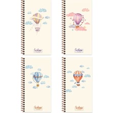 Keskin Color La Plume Balloon 10X19 80 Yp Çizgili Defter 418161-99