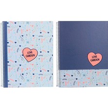 Ancor B'log Love Garden A4 Spiralli Çizgili Defter 112153