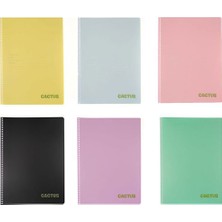 Cactus Dikişli Pp Kapak A5 40 Yaprak Çizgili Defter CAC-020101