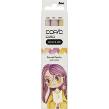 Copic Ciao Layer & Mix Marker Kalem Seti 3 Renk Sunset 220750308