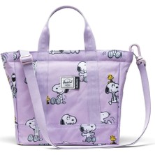 Herschel Peanuts Küçük Omuz Çantası Snoopy And Woodstock Pastel Lila