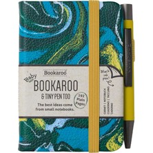 If Bookaroo A7 Çizgisiz Defter Forest & Chartreuse - Marble