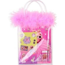 Cem Kids Barbie Extra Tüylü Çantalı Kırtasiye Seti B-7746