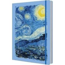 Deffter Starry Night A5 Lastikli Defter