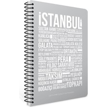 Gıpta Istanbul Spiralli Pp Kapak A4 80 Yaprak Kareli Defter 7257
